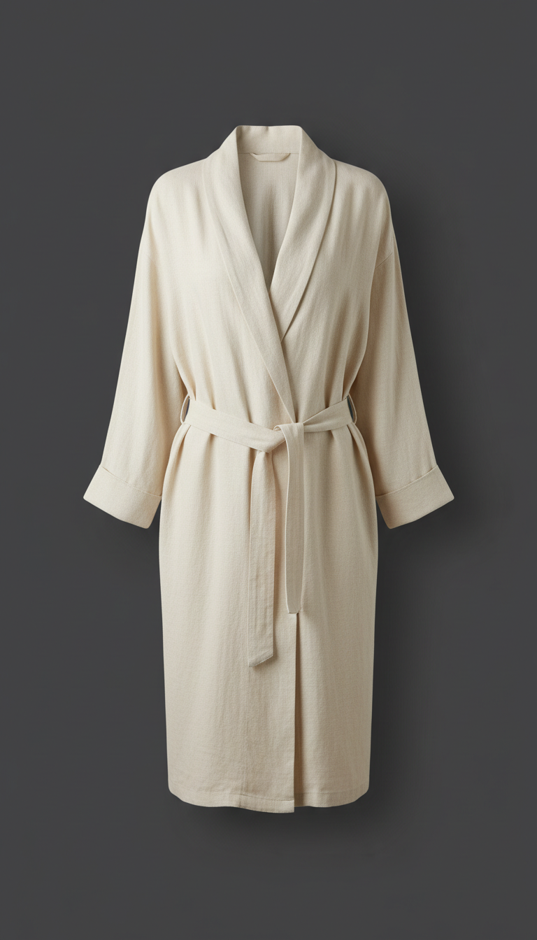 Cream Linen Sanctuary Robe