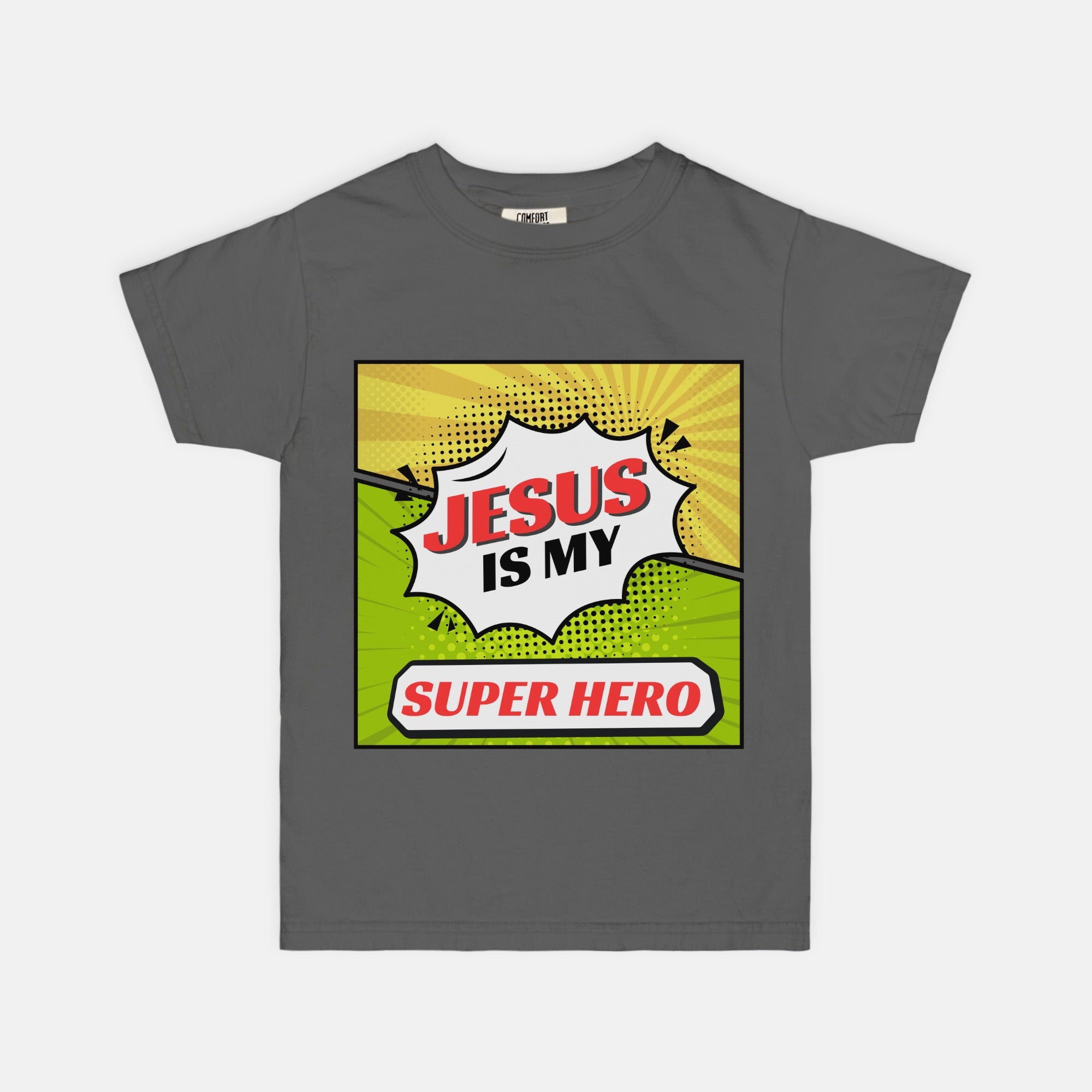 Jesus is My Super Hero - Kids Christain T-Shirt