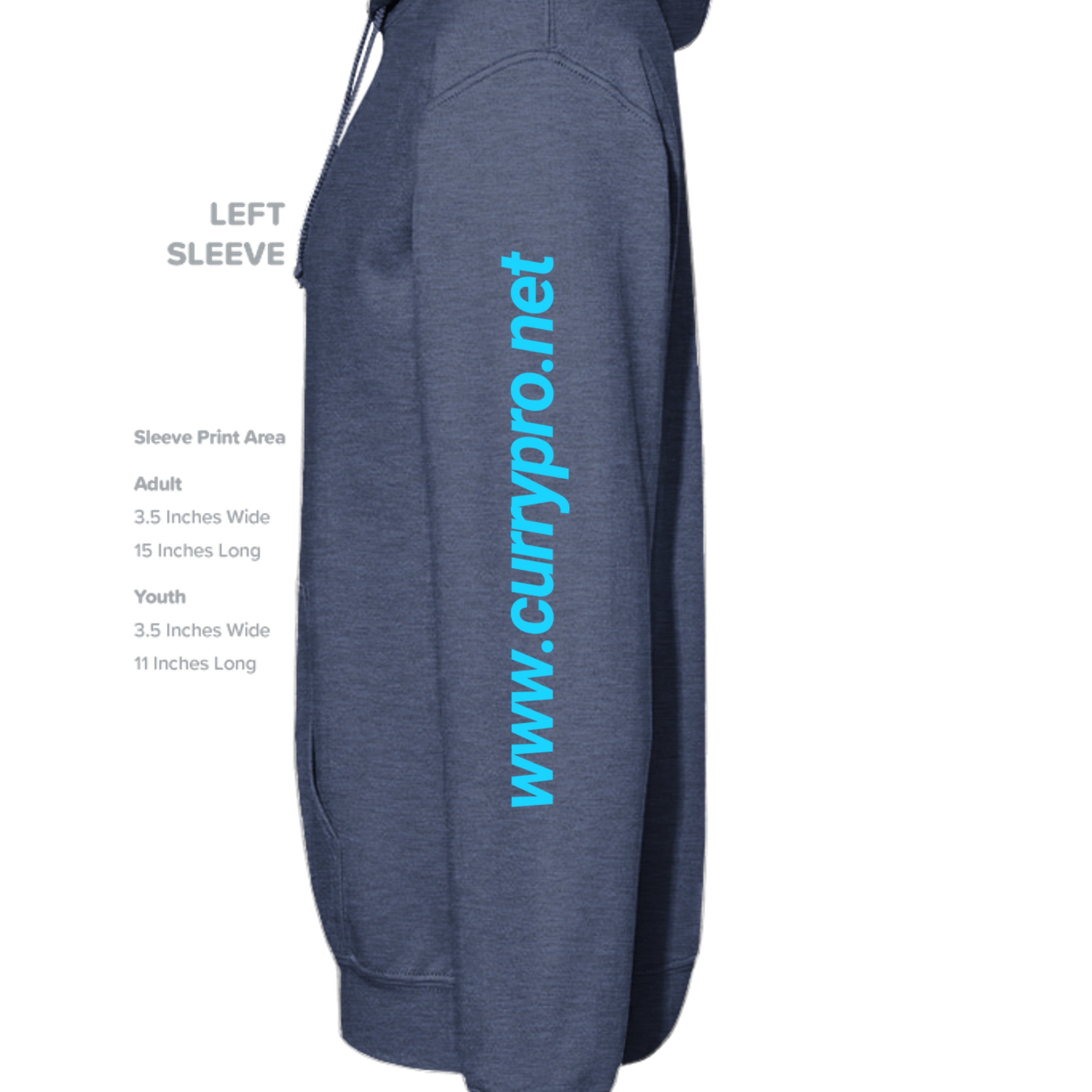 Heather Sport Dark Navy - G185 - SLEEVE_LEFT